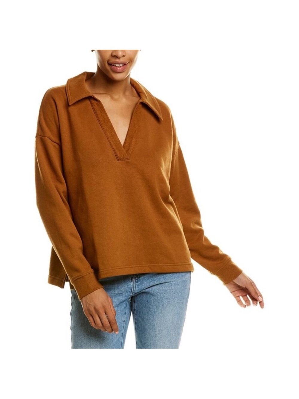 Madewell Oversized Polo Sweatshirt. 3X